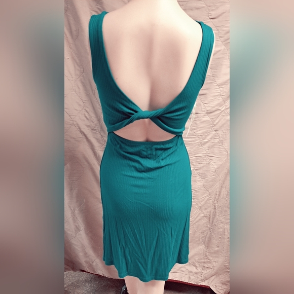 Body Glove Kingfisher Reversible Rib Knit Dress, Jade Green, Small - Picture 5 of 7
